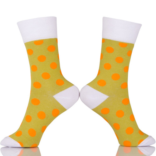 Custom Made Dots Happy Socks Wholesale