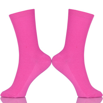 New Design Pure Color Cotton Socks In Tube Korean Green Blue Orange Pink