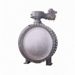 DK941X WCB double flanged steam control vacuum butterfly valve