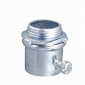 EMT Fitting Steel Set Screw Connectors With Insulated Throat