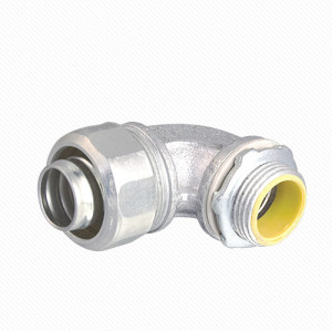 90 Angle Liquid Tight Connector Malleable Iron Ground type