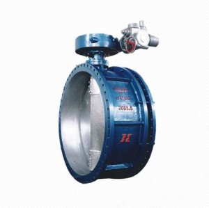 DS941 Cast Iron Electric PTFE seat flanged telescopic butterfly valve