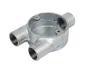 Malleable iron Y Box-Three Way