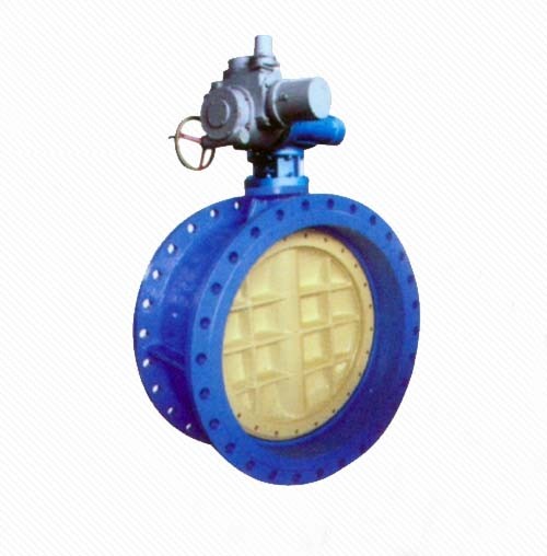 D942X/J Eccentric Worm Gear Rubber Seal Electric Flanged Butterfly Valve