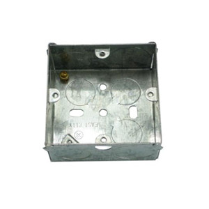 Steel electrical junction box with mixed knockouts