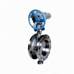 DT343H Water system stainless steel Eccentric Elastic Metal Seal Flanged Butterfly Valve