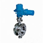 DT943H Eccentric Elastic Metal Seal Electric Flanged Butterfly Valve