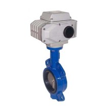 D971X electric actuator wafer type soft seal steam butterfly valve