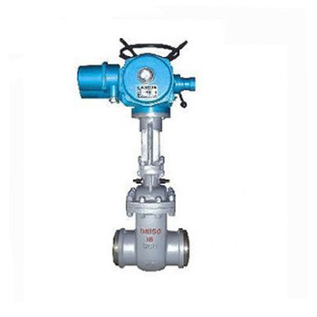 Motorized water seal butt weld gate valve