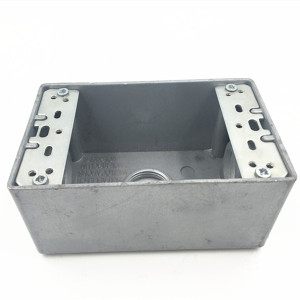 Electrical steel junction box type outlet boxes