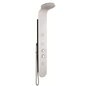 European Style Thermostatic Computerized Waterfall Massage Shower Panel With Led Lights