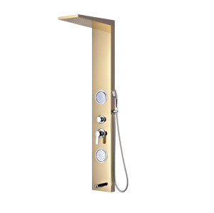 Wall Mounted Multifunction 304 Stainless Steel Rainfall Shower Panel
