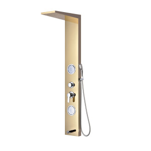 Wall Mounted Multifunction 304 Stainless Steel Rainfall Shower Panel