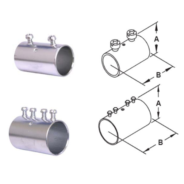 EMT Conduit fitting Steel Compression Couplings