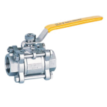 3pcs type stainless steel ball valves