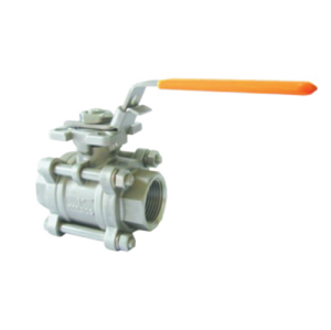 Handle 3 PC stainless steel high mounting pad ball valve