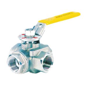 1000 wog 200 PSI T type 3 way stainless steel ball valve