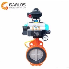 SS 316 Pneumatic Wafer butterfly valve