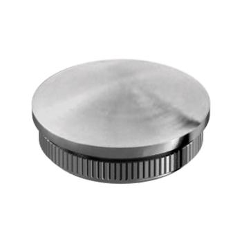 304 Satin Finish Easy Hit Tube End Cap Flat