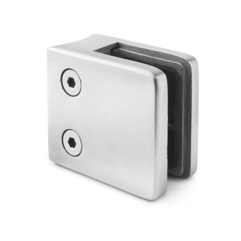 square glass clamp curved mount