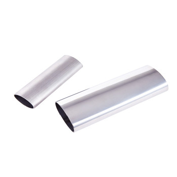 2020 Best Selling factory price Customized welded Round Metal decorative 304 stainless steel Oval pipe