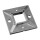 Vinmay Hotsales 304  Satin Finish Stainless Steel Square Flange
