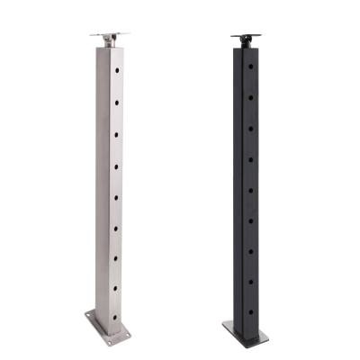 Stainless Steel Glass Balustrade Post Floow Mount