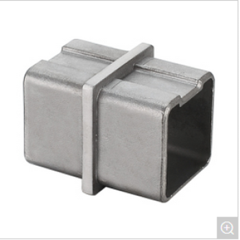 304 Satin Finish Inline Tube Square Connector