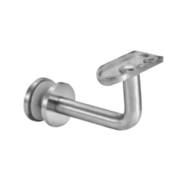 316L Glass Handrail Bracket Curved Stem