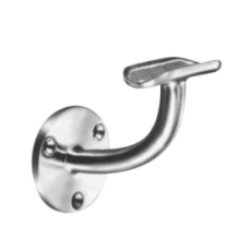 304 Mirror Finish Handrail Bracket with Smooth Angle