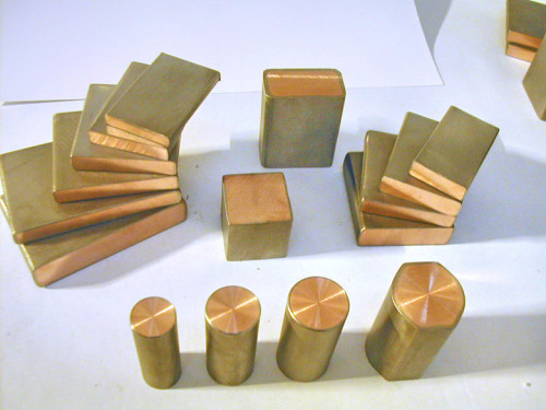 样品：双层金属复合材料—钛包铜