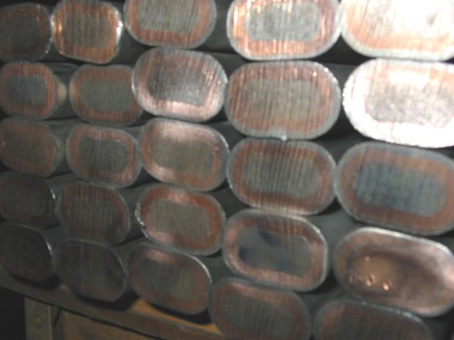 티타늄 구리 강철 3 층 복합 금속 도전기 봉.