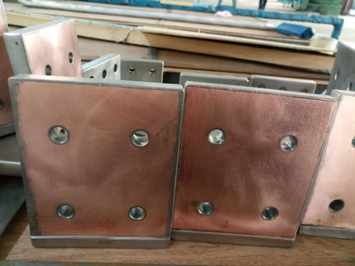 Titanium clad Copper welding pieces