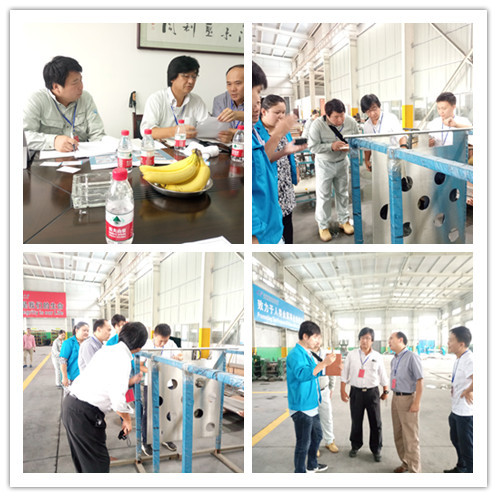 Welcome customers from Canada and Japan to visit our company for guidance