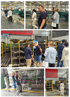 Russian customers visit our company and inspect the factory