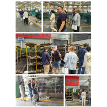 Russian customers visit our company and inspect the factory