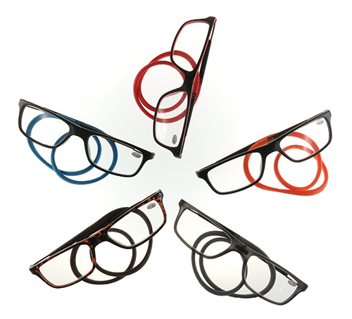 Magnetic clic reading glasses