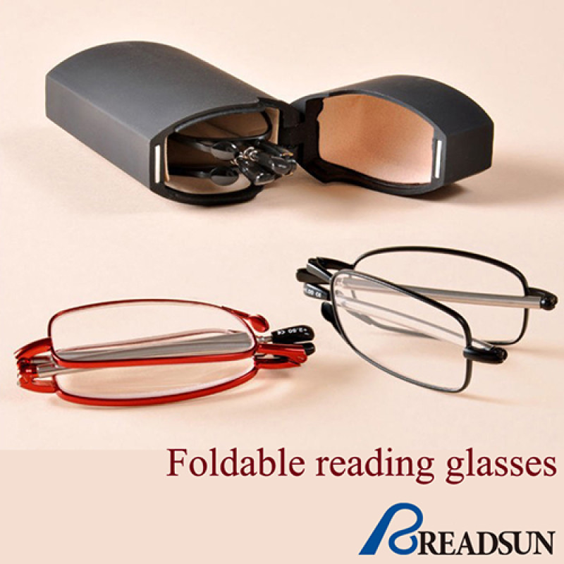 OEM Women Metal folding reading glasses with case