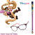 Teenager acetate optical frame with colorful temple