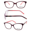 Teenager acetate optical frame with colorful temple