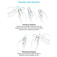 2024 New Reading Glasses without arms Folding reading glasses Mini Clic Reading glasses