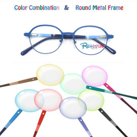 2018 New design wholesales round metal optical frame for adult,teenager
