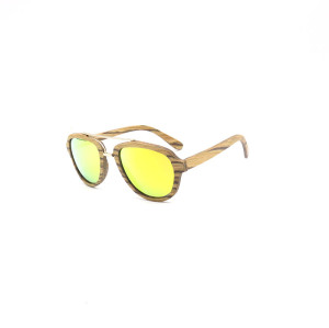 Fashion wood Sunglasses 2024 with metal spring hinge
