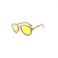 Fashion wood Sunglasses 2024 with metal spring hinge