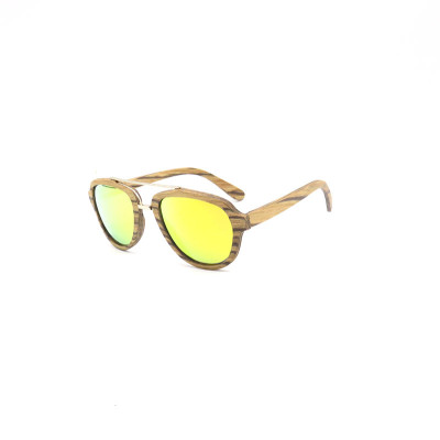 Fashion wood Sunglasses 2024 with metal spring hinge