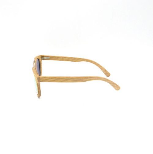 Fashion wood sunglasses 2018 with metal spring hinge