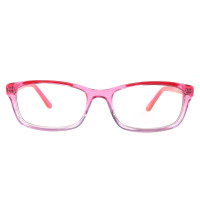 Progressive pink color women fashion Optical Frame with metal spring hinge Support customization