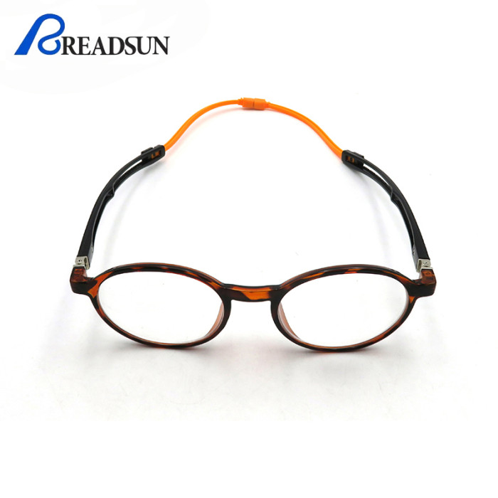 TR90 Magnetic Reading Glasses Portable Hanging Neck Reading Glasses Round Glasses Eyewear