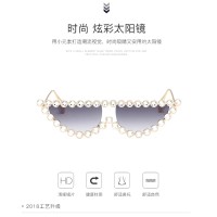 Newest 2020 Jewelry Vintage Designer Fashion Trendy Half Bling Diamond Rhinestone Shades Womens Sunglasses