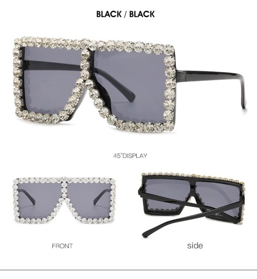 Wholesale Oversized Square Fashion Women Shades Sunglasses